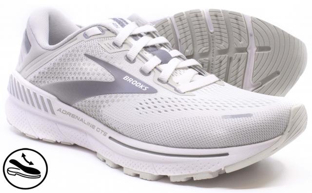 Brooks adrenaline gts clearance 19 white black grey